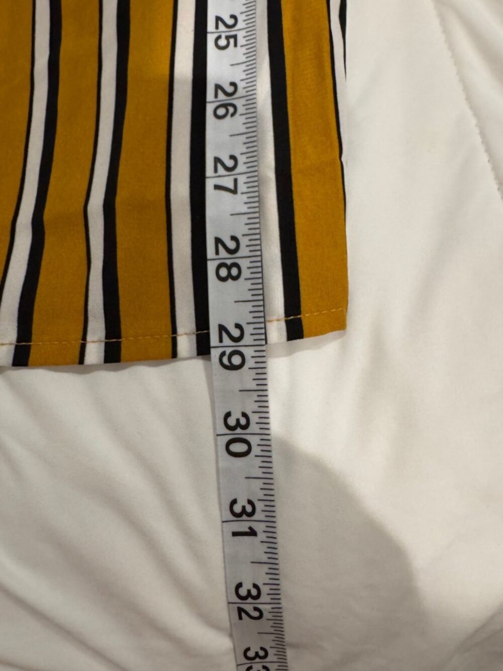 Yellow & Black Striped Jumpsuit With Ruffle Neckline & Adjustable Straps - Picture 4 of 7